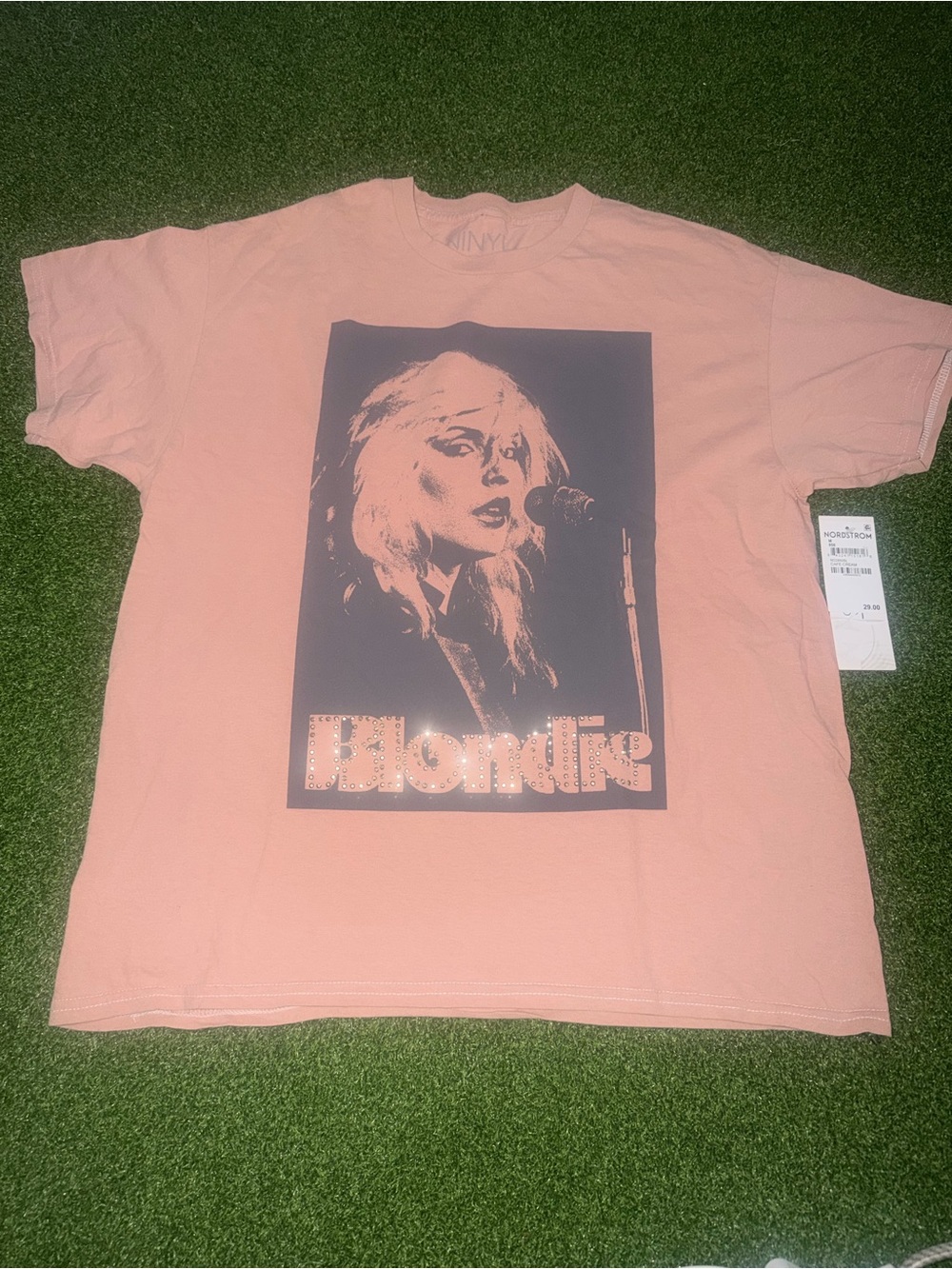 NWT Vinyl Icons Blondie Debbie Harry Rhinestone Graphic Tee M